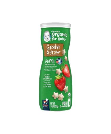 Gerber Organic Puffs Strawberry Snack 42 Gr.