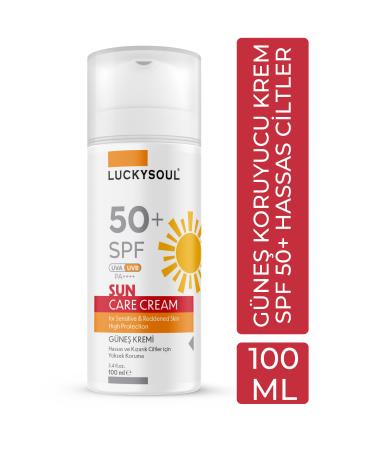 LUCKY SOUL Sun Cream (Sensitive and Reddened Skin) 100 ml - High Protection 50+ SPF