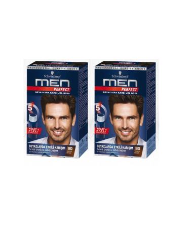 Schwarzkopf Men Paint Schwarzkopf Perfect 80 Number 2 Pieces