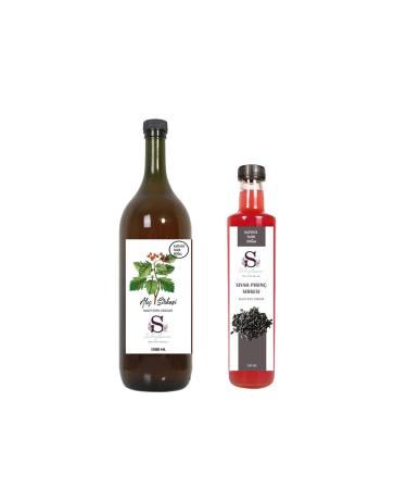 S heylaana Natural Hawthorn Vinegar 1500 ml Natural Black Rice Vinegar 500 ml