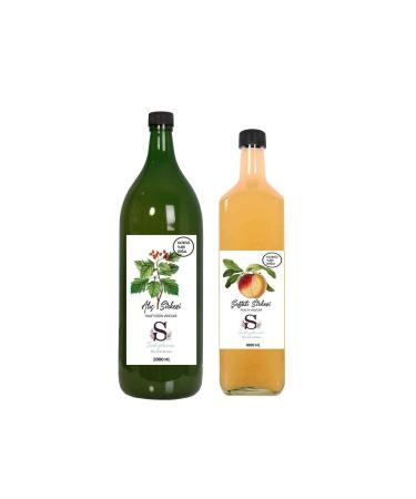 Suheylaana Natural Hawthorn Vinegar 2000 Ml And Natural Peach Vinegar 1000 Ml