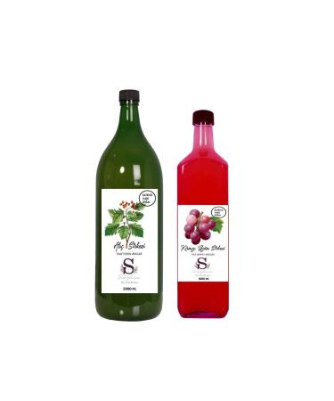 Suheylaana Natural Hawthorn Vinegar 2000 ml and Natural Red Grape Vinegar 1000 ml