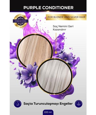 Serenity Ocean Purple Conditioner Vegan Formula Purple Conditioner for Blonde Silver Copper Platinum Hair 100ml Travel Size - Buy Online on GoSupps.com