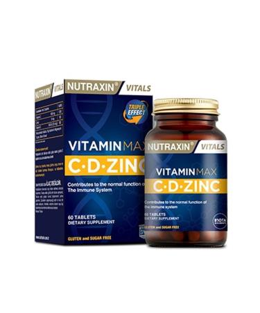 Nutraxin Vitamin Max Cd-zinc 60 Tablets