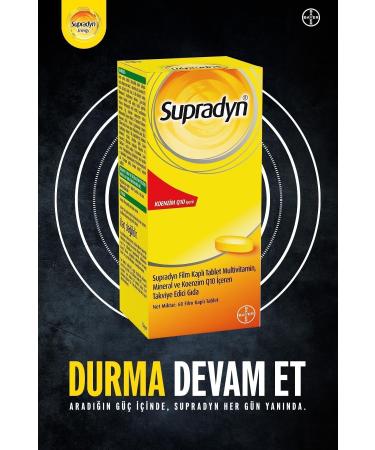 Supradyn 60 Film-Coated Tablets | Food Supplement Containing Coenzyme Q10 Multivitamins and Minerals - Buy Online on GoSupps.com