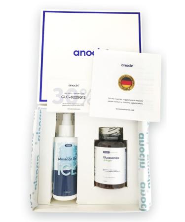 anocin Glucosamine Collagen Complex 30 Tablets + Ice Glucosamine Gel 75 ml - Buy Online on GoSupps.com