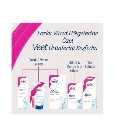 Veet Pure Hair Removal Cream for Sensitive Skin 200 ml Ammonia-Free Fresh Fragrance Purer Formula - Buy Online on GoSupps.com