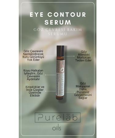 Purelab Oils Eye Contour Care Serum 10 ml Wrinkle Dark Circle Dark Circle Remover Brightening Vegan Serum - Buy Online on GoSupps.com