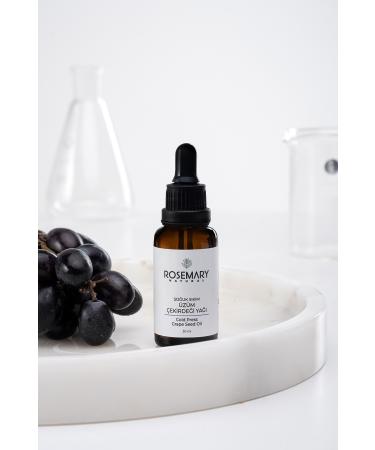 Rosemary Natural Cold Pressed Grape Seed Oil - 30 ml