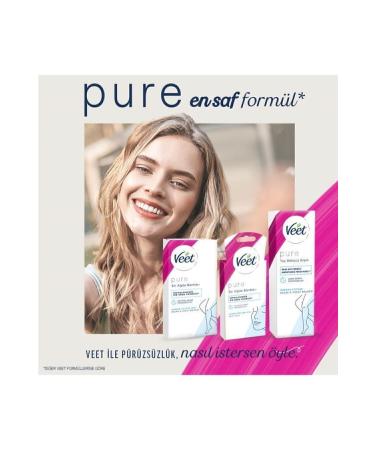 Veet Pure Hair Removal Cream for Sensitive Skin 200 ml x 2 Pieces Ammonia-Free Fresh Fragrance Purer Formula - Buy Online on GoSupps.com