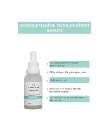 Suits you Hyaluronic Acid Serum - Intensive Moisturizing Anti-Wrinkle Plumping Hyaluronic Acid B5 - Buy Online on GoSupps.com
