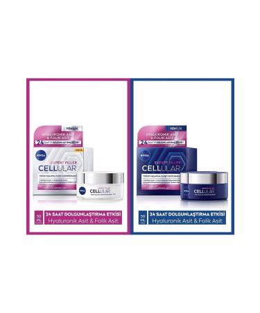 NIVEA Cellular Expert Filler Intensive Anti-Aging Spf15 Day and Night Care 2-Pack Cream Set - Buy Online on GoSupps.com