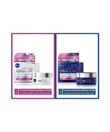 NIVEA Cellular Expert Filler Intensive Anti-Aging Spf15 Day and Night Care 2-Pack Cream Set
