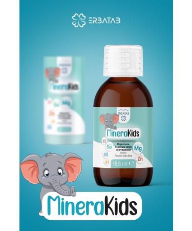 Erbatab Children's Multivitamin (Magnesium Zinc Selenium) Minera Kids 150 ml - Buy Online on GoSupps.com