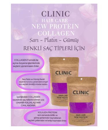 CLINIC PYROO Silver Purple Shampoo (1000 ML) Granular Hair Protein Gift 1 Platinum 100 gr - Buy Online on GoSupps.com