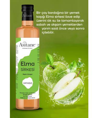 Asitane Natural Fermentation Apple Cider Vinegar - Apple Cider Vinegar 500 ml - Buy Online on GoSupps.com