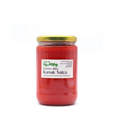Emine's Village Kitchen Wood Fired Tomato & Pepper Paste (660ML) Mixed Paste - Buy Online on GoSupps.com
