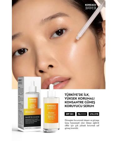 KOREACO Blocker 0 Pure SPF 50+ Water Resistant High UVB+UVA Protection 50ml Sun Serum - Buy Online on GoSupps.com