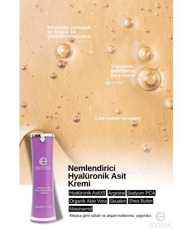 EDOSSA COSMETIC 'hydrate Me' Hyaluronic Acid Cream - Moisturizing Face Cream Hyaluronic Acid 50 ml - Buy Online on GoSupps.com