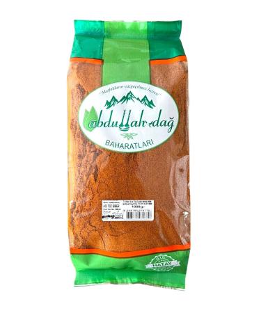 Hac o lu Spice Hatay Local Fine Powder Pepper Hot 1 Kg / 1000 gr