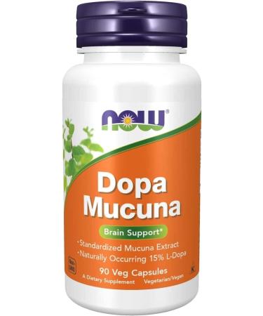 Now L-dopa Dopa Mucuna Dopamine Brain Support Standardized Kapikacchu Extract Naturally Occurring 15%