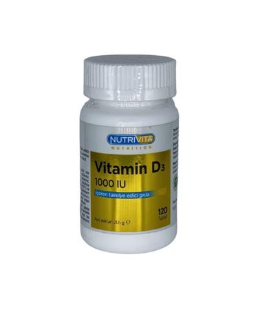 Nutrivita Nutrition Nutrivita D3 Vitamin 1000 Iu 120 Tablets