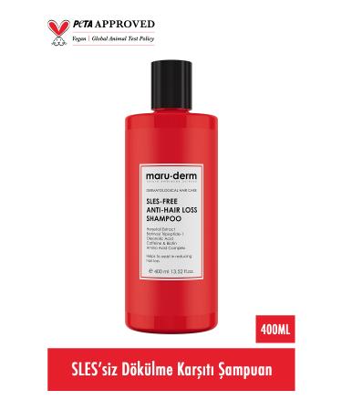 Maru.Derm Anti-Hair Loss Sulfate-Free Shampoo 400 ML | All Hair Types | Sulfate-Free Salt-Free Vegan Shampoo - Buy Online on GoSupps.com