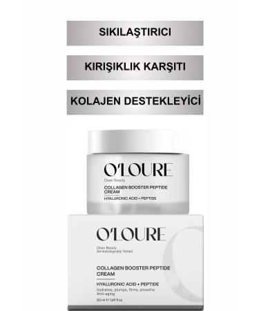 o'loure beauty Collagen Booster Peptide Cream Anti-Aging Collagen Supporting Peptide Hyaluronic Acid Face Cream