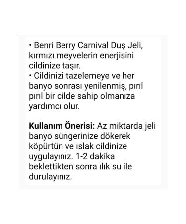 Benri Shower Gel Benri Berry Carnival Shower Gel Red Fruits 500 ml - Buy Online on GoSupps.com