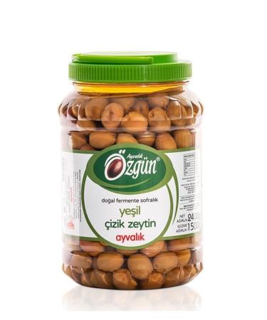 ORIGINAL OLIVE & OLIVE OIL (2024-2025)New Crop)2 Kg Pet Ayval k Scratched Olives