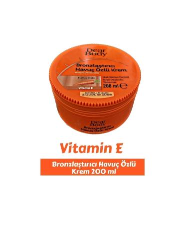 Humasel Dear Body Bronzing Carrot Extract Cream 200 ml with Vitamin E