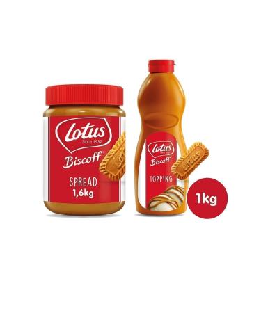 Lotus Biscoff Spread Original 1600gr.+ Biscoff Topping 1kg