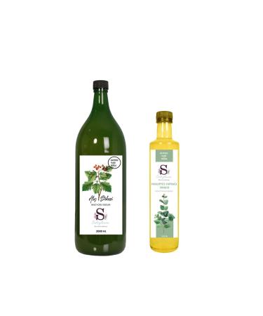 S heylaana Natural Hawthorn Vinegar 2000 Ml - Natural Eucalyptus Leaf Vinegar 500 Ml