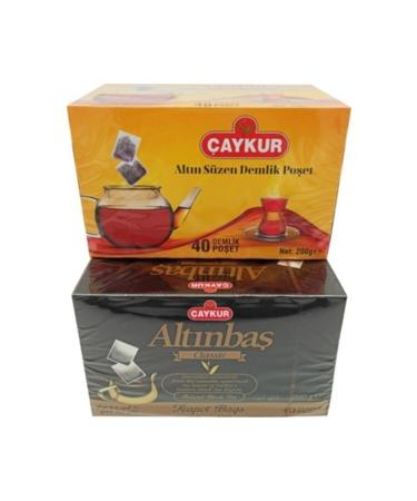 aykur Alt nba and Filtering Teapot Tea Bags 200 Gr X 2