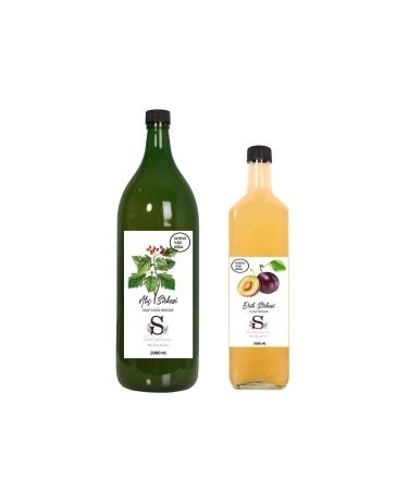 Suheylaana Natural Hawthorn Vinegar 2000 Ml And Natural Plum Vinegar 1000 Ml