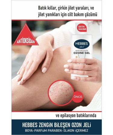HEBBES Seaweed Oil Cellulite Cracked Strawberry Leg Ingrown and Foot Care Ozone Gel 250 ml - Buy Online on GoSupps.com