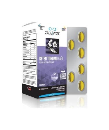 Zade Vital Flaxseed Oil 625 Mg 60 Capsules - Buy Online on GoSupps.com