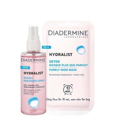 Diadermine Cleanser Hyd Deto x Mask 8 ml Tr + Hydralist Spray