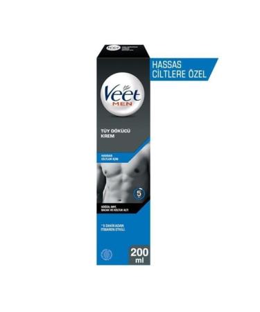 Veet Men Men's Special Hair Removal Sensitive Skin 200ml + Private Areas Hair Removal Cream Set 100&50ml - Buy Online on GoSupps.com