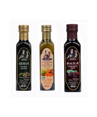 RALILA Black Mulberry Extract Ginger Turmeric Atom Cone Syrup Set of 3