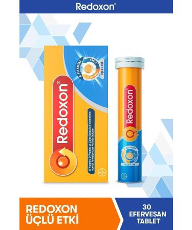 Redoxon Triple Effect 30 Effervescent Tablets I 1000 mg Vitamin C Vitamin D and Zinc Containing Supplement