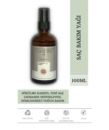 Purelab Oils Hair Care Oil 100 Ml Anti-Loss Moisturizing Nourishing Vegan Natural Care Oil