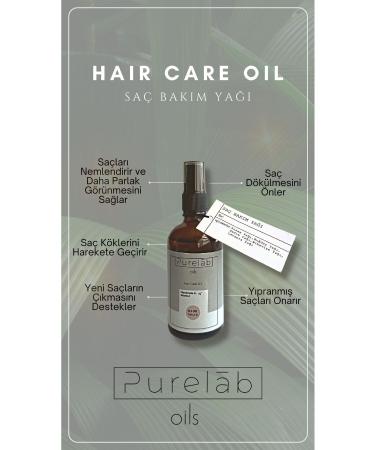 Purelab Oils Hair Care Oil 100 Ml Anti-Loss Moisturizing Nourishing Vegan Natural Care Oil - Buy Online on GoSupps.com