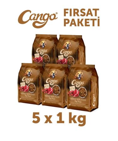Cango Adult Dog Food Meaty Steak 1 Kg 5 Pieces