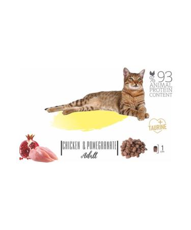 Natura Low Grain Chicken and Pomegranate Adult Cat Dry Food 2.25 Kg - Buy Online on GoSupps.com