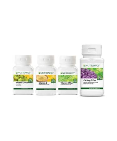 Amway Nutriway Immunity Vitamin Set C D B Plus and Calcium Magnesium D Plus