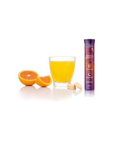 Qlife Daily Vitamin Supplement Tripple Effect Vitamin D Vitamin C Zinc 20 Effervescent Tablets - Buy Online on GoSupps.com