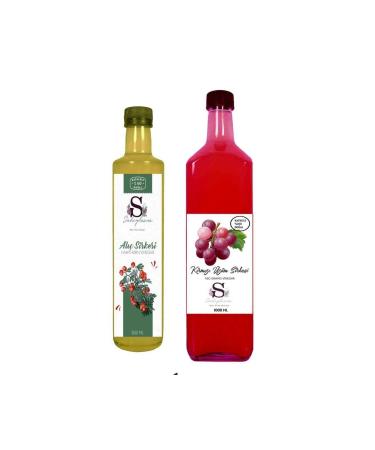 Suheylaana Natural Hawthorn Vinegar 500 Ml Natural Red Grape Vinegar 1000 Ml