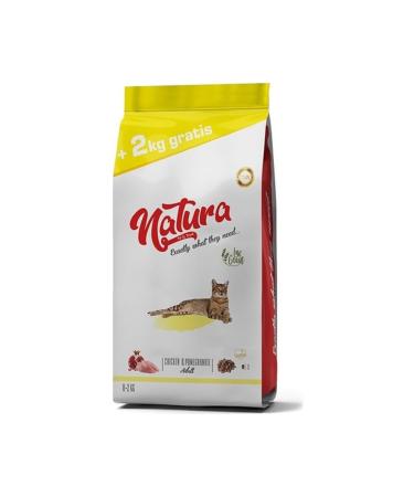 Natura Pet Natura Low Grain Chicken and Pomegranate Adult Cat Dry Food 8+2 Kg
