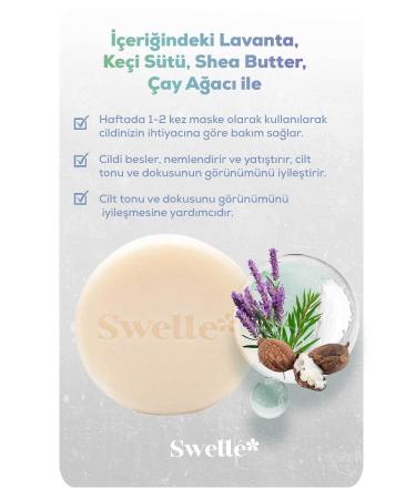 SWELLE Goat Milk Mask Soap Face Beauty And Mask Anti-Blackhead Anti-Acne - Buy Online on GoSupps.com